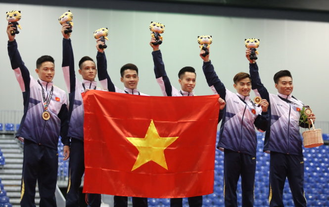Vietnam's male gymnastics team