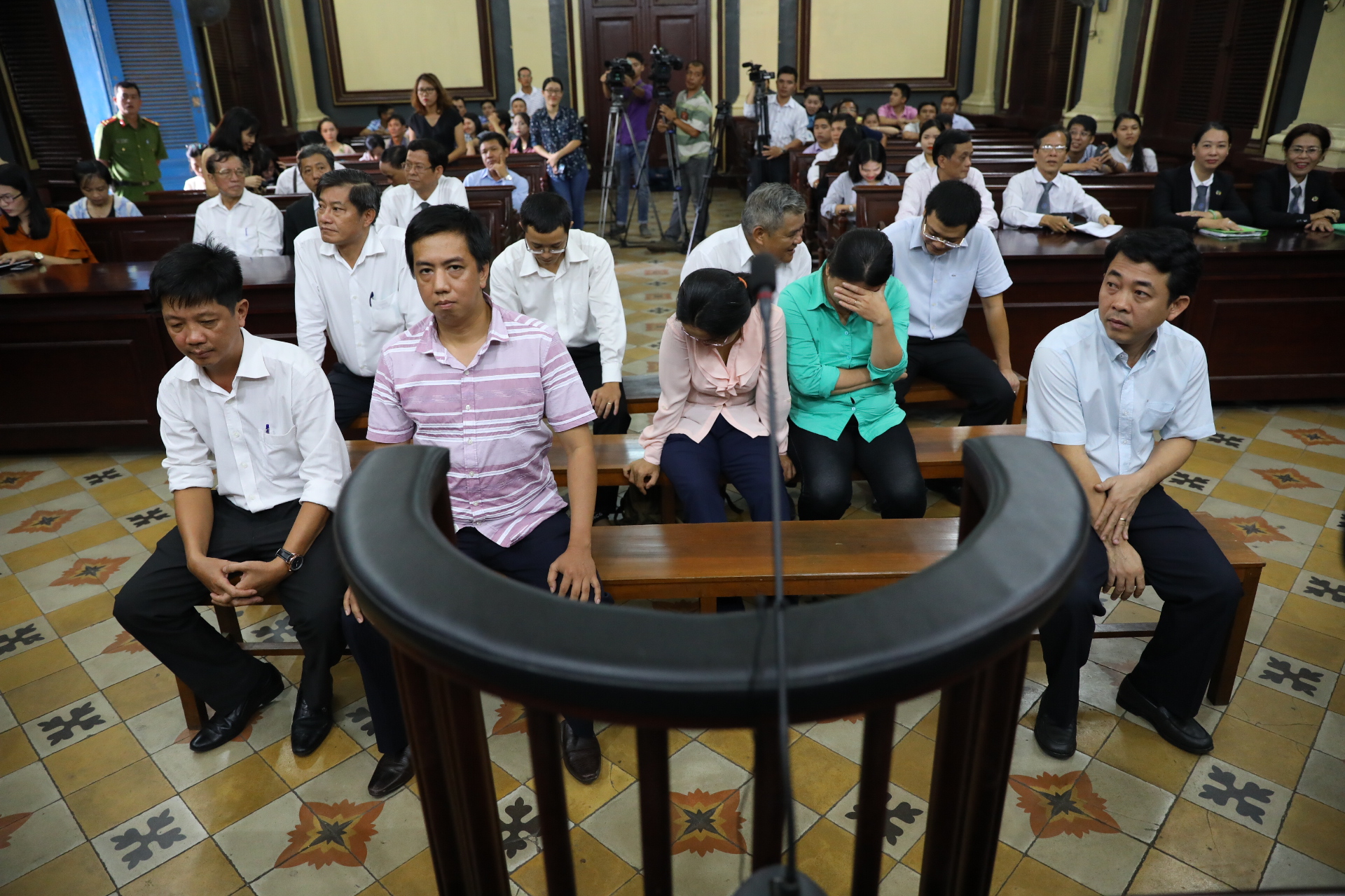 Ex-leaders of VN Pharma stand trial at the People’s Court of Ho Chi Minh City. Photo: Tuoi Tre