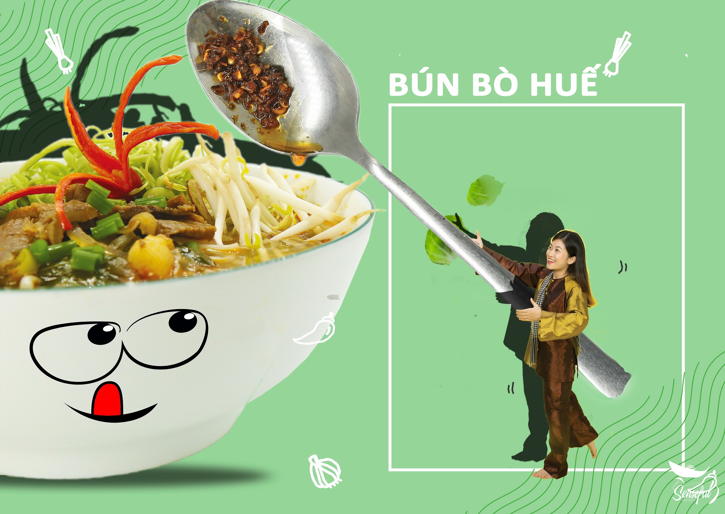 Bun bo Hue (Hue beef noodle soup)