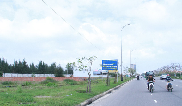 A piece of land suspected of being illegally traded in Da Nang, central Vietnam.