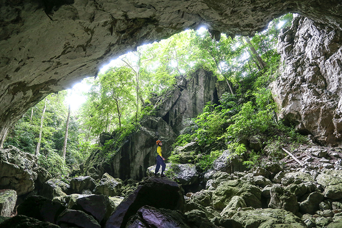 The opening to Dai A Cave. Photo: Jungle Boss
