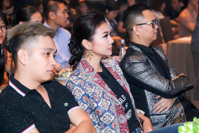 Directors Nguyen Ngoc Thuy and Long Kan and supermodel Thanh Hangat a press conference announcing Fashionology Festival 2017
