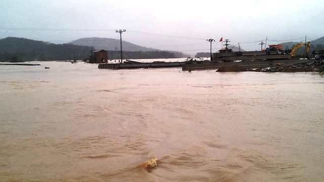 Flooding in Huong Khe District, Ha Tinh Province.