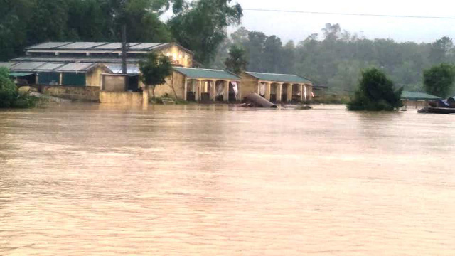 Flooding in Huong Khe District, Ha Tinh Province.