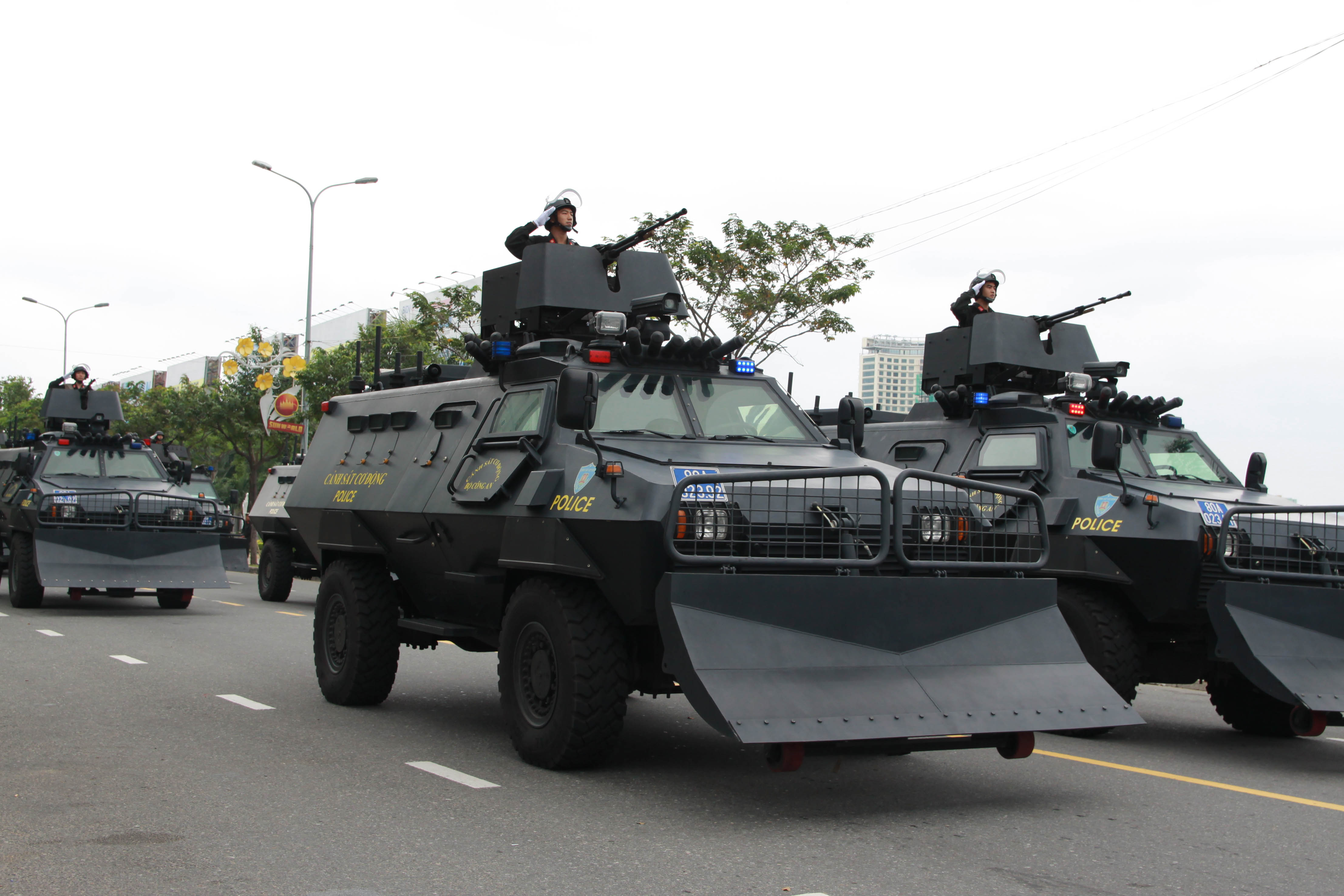 Special armored vehicles from the Ministry of Public Security