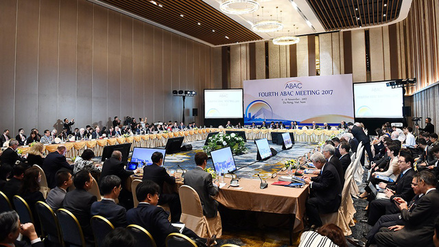 An APEC Business Advisory Council meeting was convened on November 5, 2017 in Da Nang, located in central Vietnam. Photo: Tuoi Tre