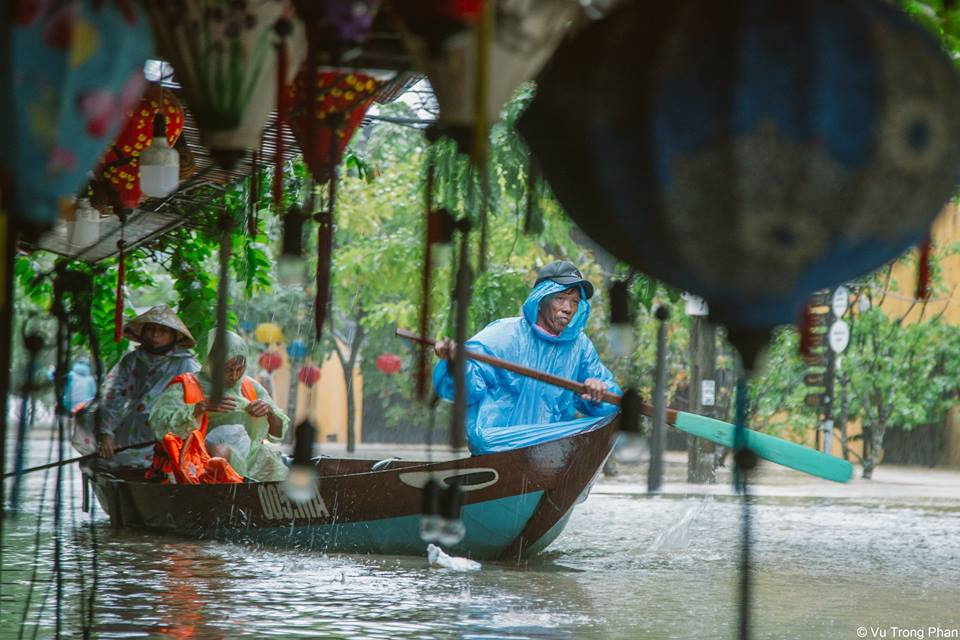 Boats are used to travel in Hoi An now. Photo: Vu Trong Phan