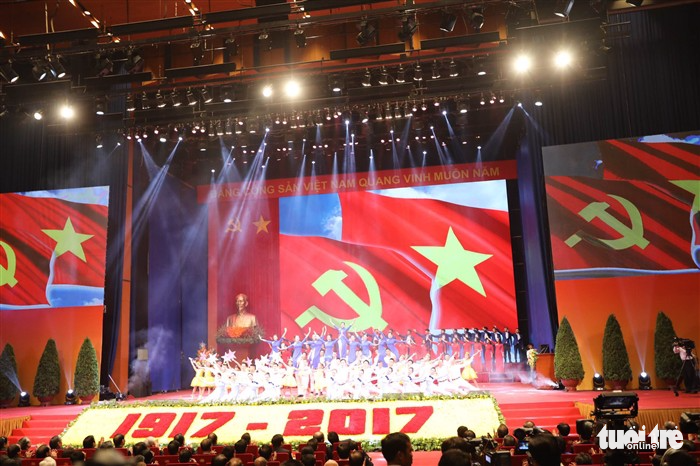 The ceremony was held at the Vietnam National Convention Center in Hanoi. Photo: Tuoi Tre