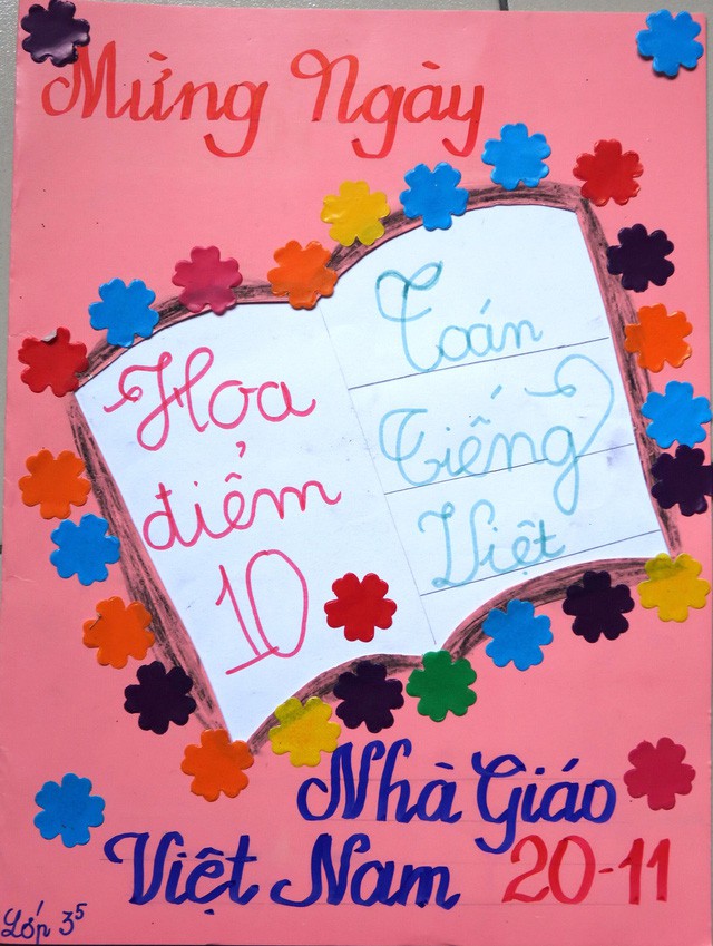 A greeting card made by a third grader