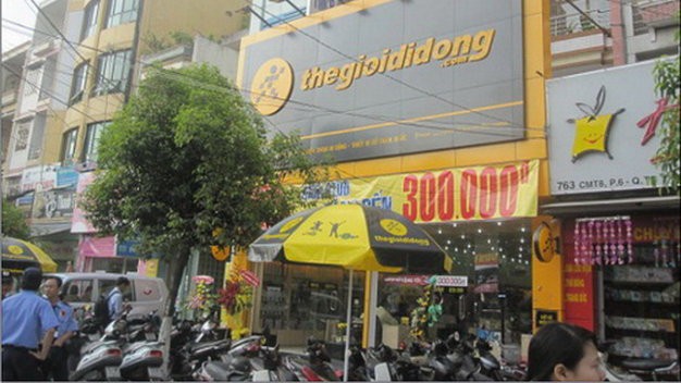 A The Gioi Di Dong store is seen in Ho Chi Minh City. Photo: Tuoi Tre