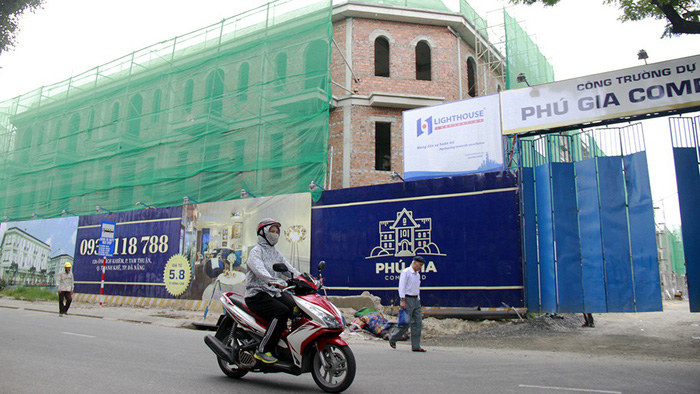 The construction site of Phu Gia Compound is seen in Da Nang, central Vietnam. Photo: Tuoi Tre