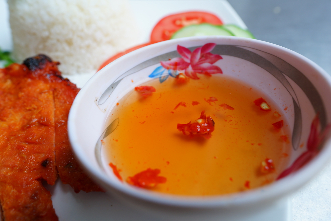The spicy sauce, generally deemed key to com tam. Photo: Tien Bui