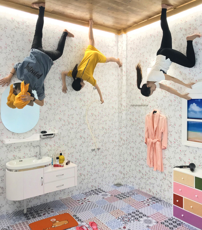 An immaculate bathroom at the Upside Down World in Da Nang. Photo: Tuoi Tre