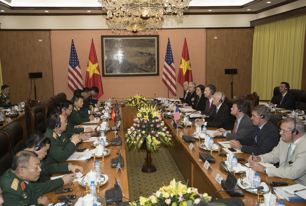 A talk in held between Vietnam and U.S.’s delegations of defense officials.