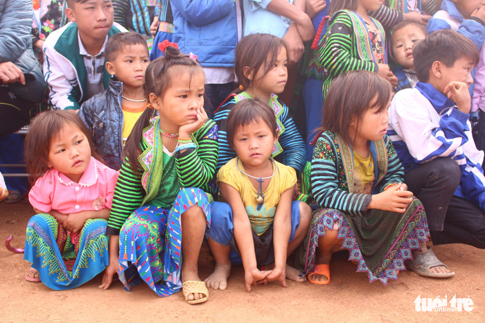 Children join their parents at the festival. Photo: Tuoi Tre
