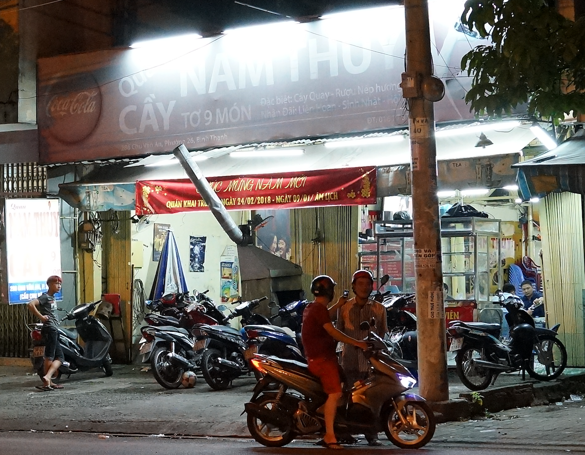 A dog meat restaurant on Chu Van An Street, Binh Thanh District, Ho Chi Minh City. Photo: Nhiep Phuong