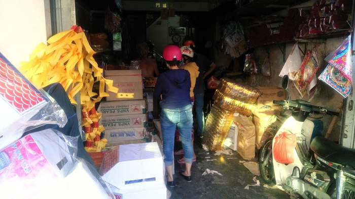 A shop selling joss paper in Ho Chi Minh City. Photo: Tuoi Tre