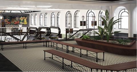 A model in perspective of the renovated interior of the Saigon Railway Station in Ho Chi Minh City. Photo: SASCO