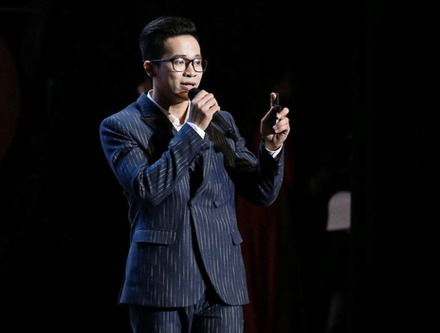 Phan Thanh Tung speaks at Start-up Student Ideas 2017. Photo courtesy of Tung