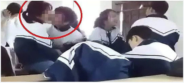 A viral screenshot supposedly involving H.T.L. and her boyfriend in a classroom