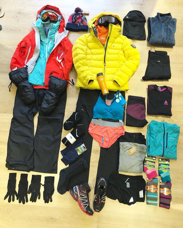Tang Nguyet Minh’s essential gear for the coming Artic run in this supplied photo