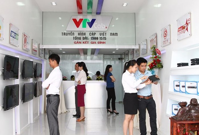 Customers shop inside a VTVCab store in Vietnam. Photo: VTV