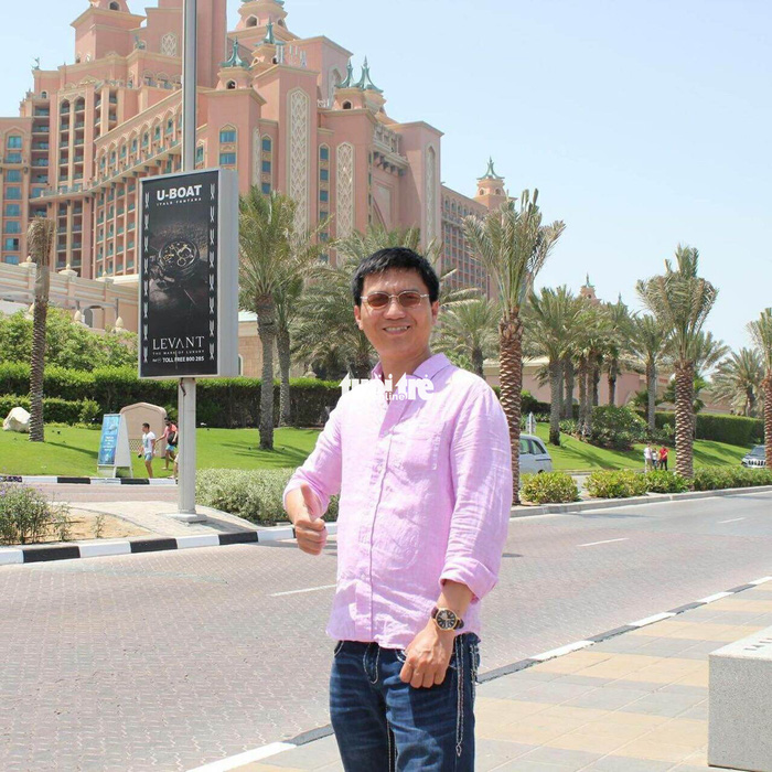 Nguyen Van Tung, former director of Hung Thanh Company, developer the Carina Plaza apartment complex in District 8, Ho Chi Minh City, is seen in this photo posted on social media.