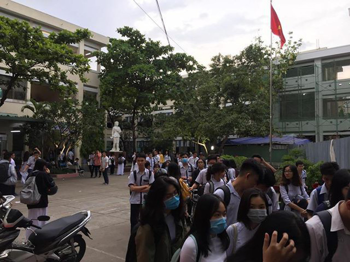 The campus of Vo Thi Sau High School in Binh Thanh District, Ho Chi Minh City. Photo: Tuoi Tre