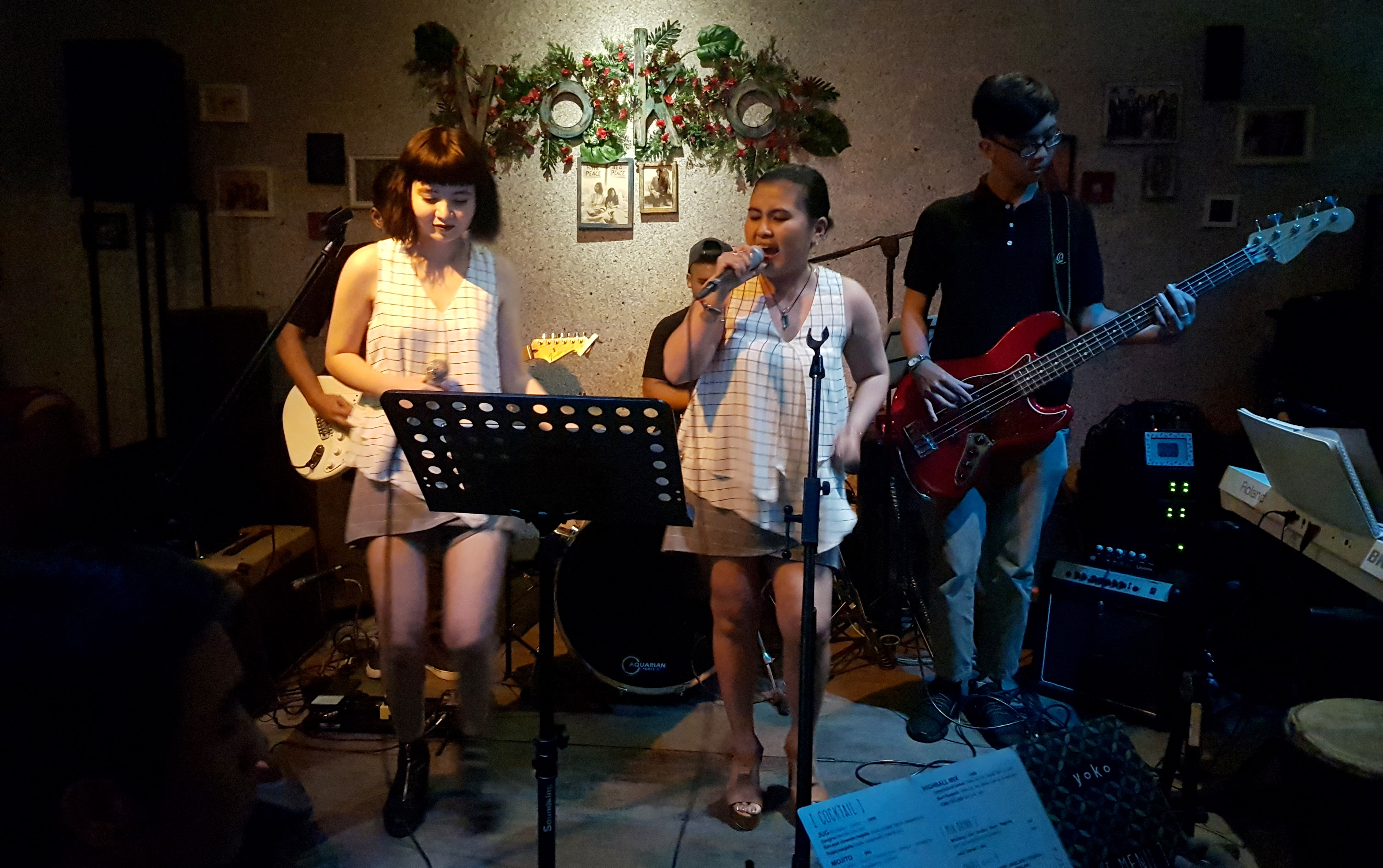 P4 band is seen performing at a cafe in Ho Chi Minh City. Photo: Tuoi Tre