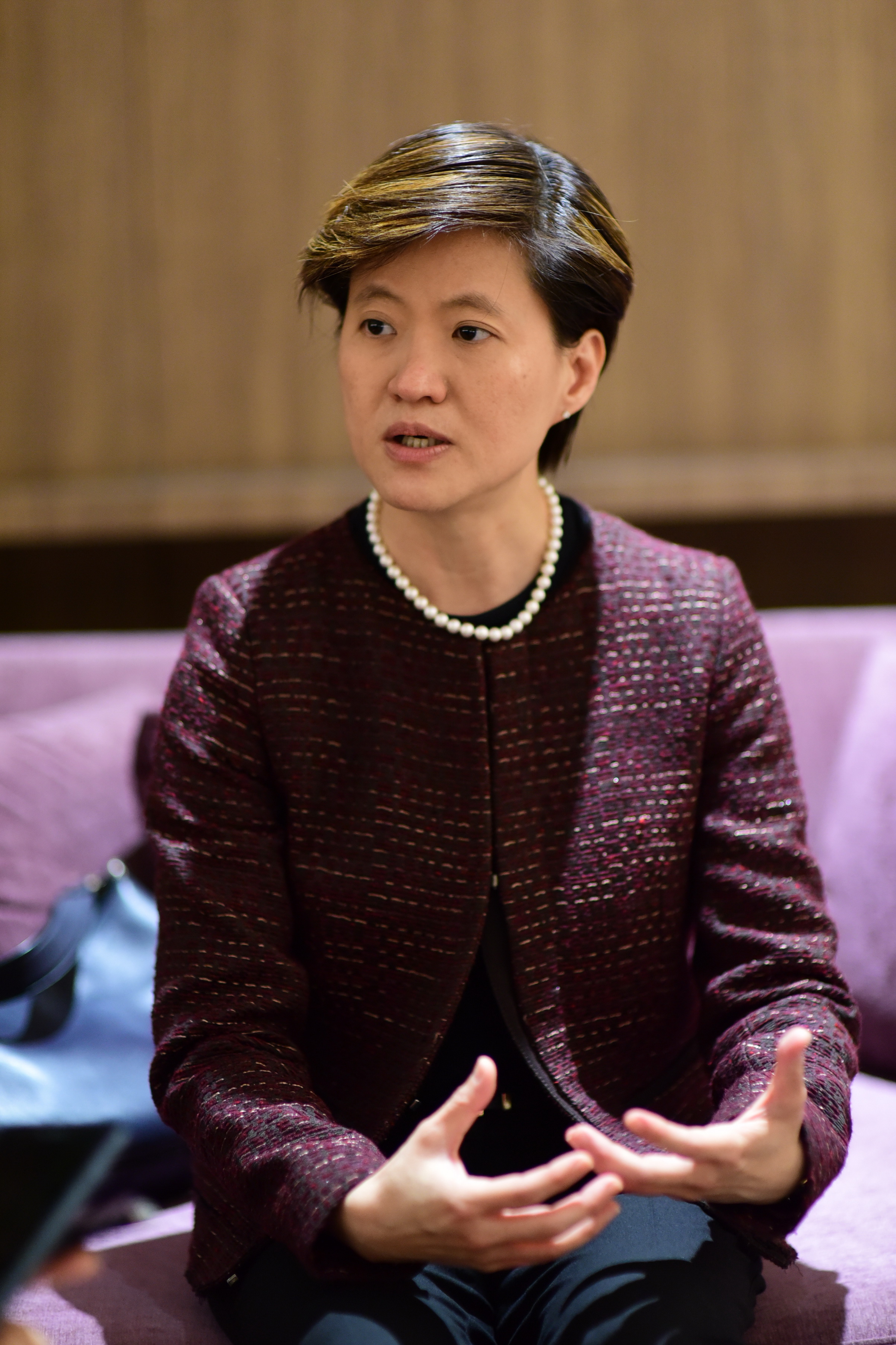 Singapore’s Ambassador to Vietnam Catherine Wong is seen during the talk with Tuoi Tre in Ho Chi Minh City on May 26, 2018. Photo: Tuoi Tre