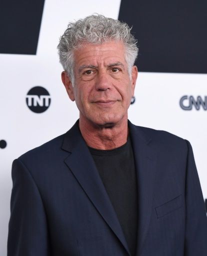 Anthony Bourdain is seen in this photo by AFP