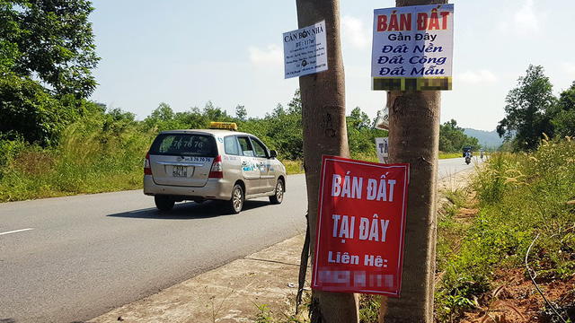 Signs advertising land sale on Phu Quoc Island off Kien Giang Province in southern Vietnam. Photo: Tuoi Tre
