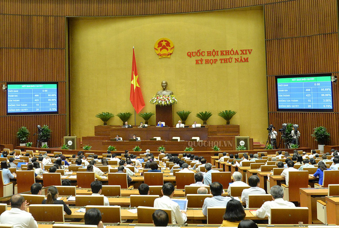 A working session of Vietnam’s lawmaking National Assembly on June 12, 2018. Photo: Quochoi.vn