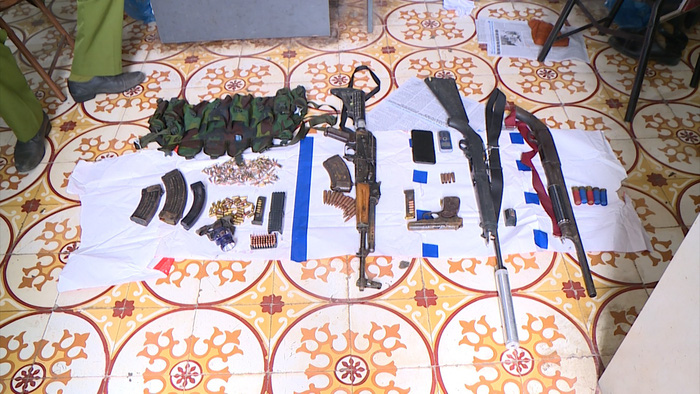 Exhibits confiscated by police officers. Photo: police