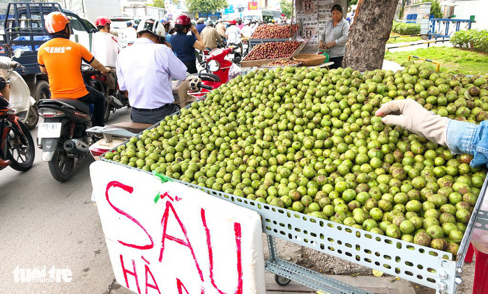 Sau is seen on sale on a sidewalk in Hanoi. Photo: Tuoi Tre