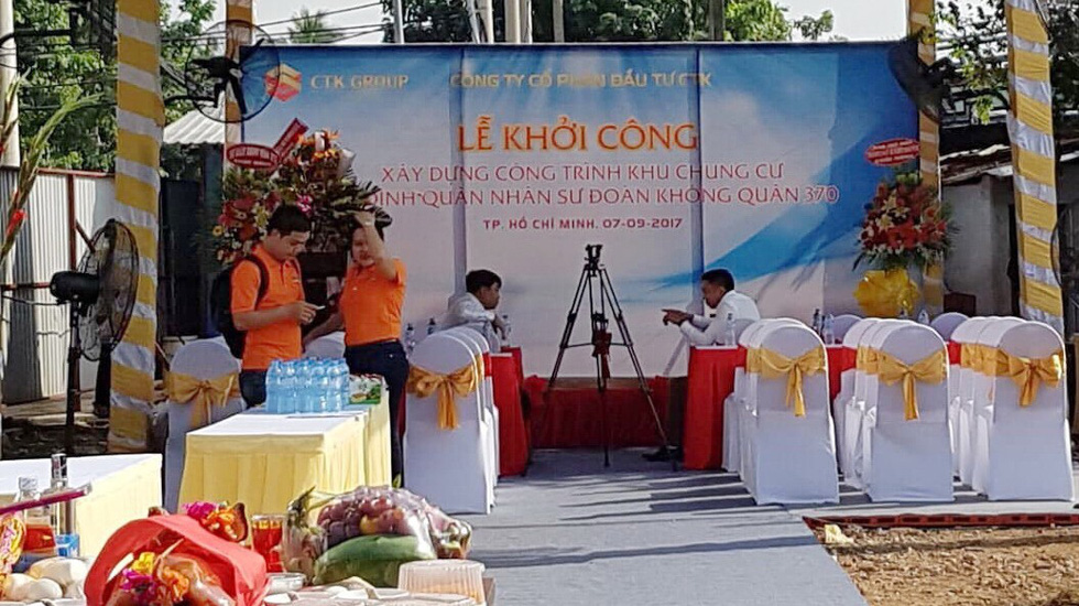 The groundbreaking ceremony of the project in September 2017. Photo: Tuoi Tre