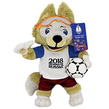 The 2018 FIFA World Cup Official Mascot Zabivaka Plush Doll. Photo: Amazon UK