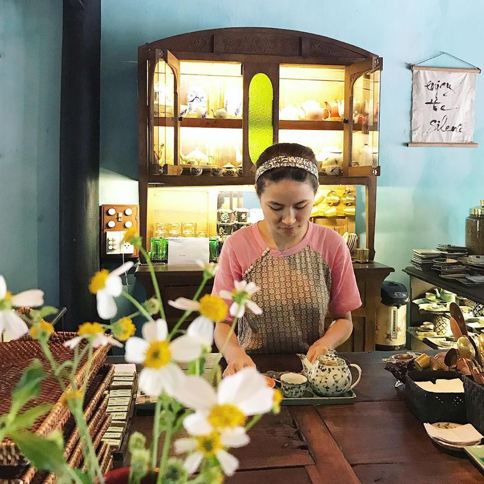 A Reaching Out Teahouse attendant is seen in this photo posted on the facility's Facebook.