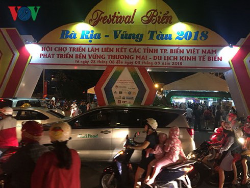 After having taken a “break” for 12 years, the 2018 Ba Ria-Vung Tau Sea Festival is held from August 28 to September 3. Photo: VOV