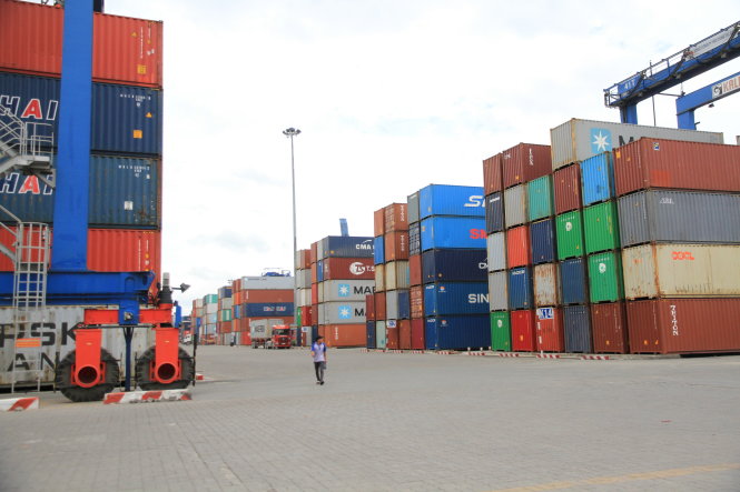 Cargo containers at Cat Lai Port in Ho Chi Minh City. Photo: Tuoi Tre