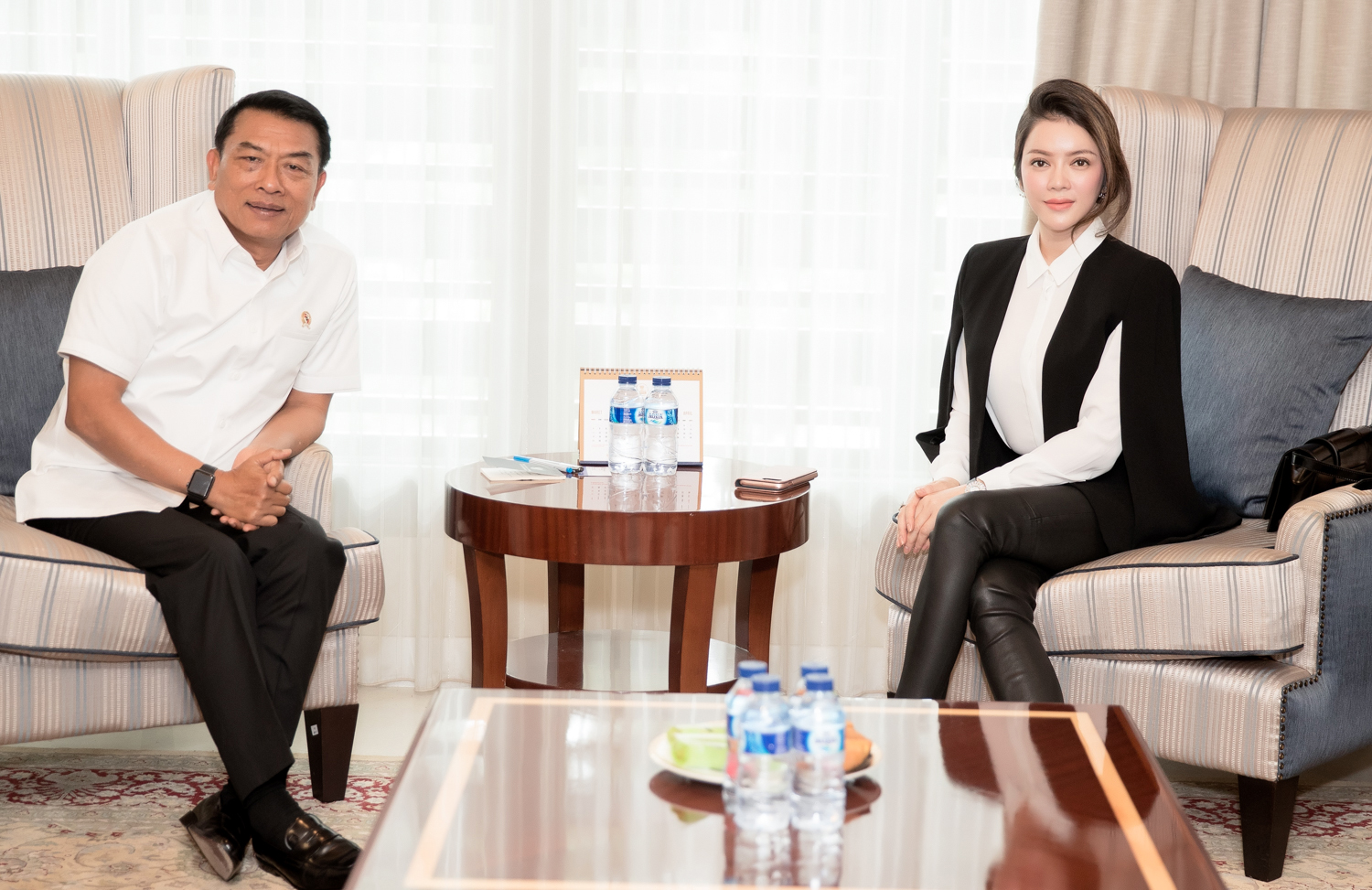 Chief of Staff of Indonesian Presidency Moeldoko welcomes Vietnamese businesswoman Ly Nha Ky