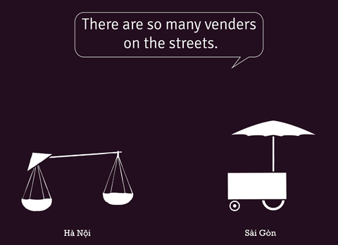 Differences between Hanoi and Saigon in pictures`