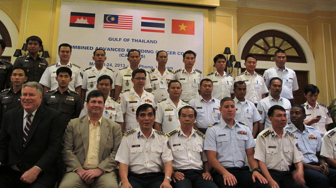 Four countries’ officers trained to enforce laws at sea