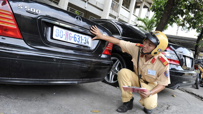 Cars with foreign, diplomatic registration plates sold off