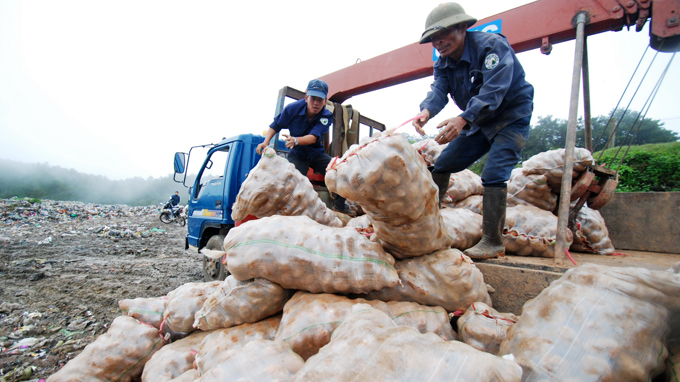 Da Lat cracks down on disguised Chinese produce