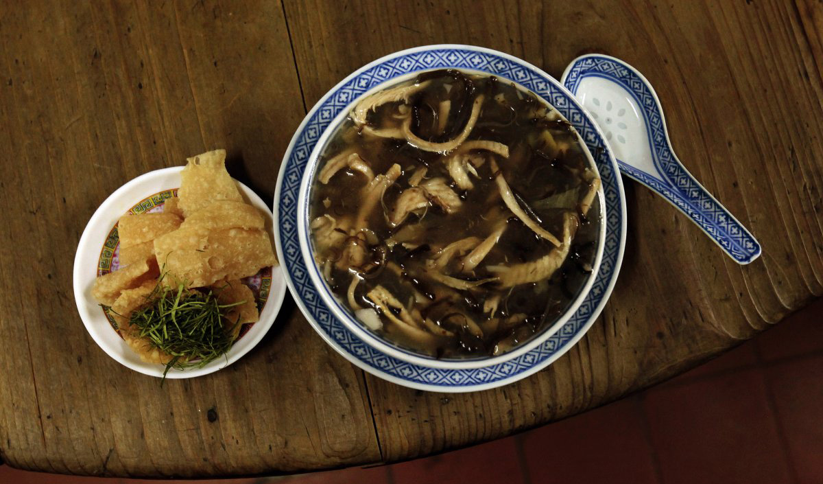 nake meat is seen as part of a soup dish in China, where snake meat is a traditional part of many regional cuisines and is believed to be good for the health.