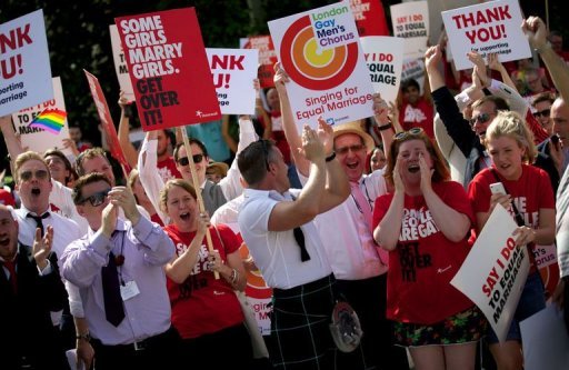 British lawmakers set to pass gay marriage bill
