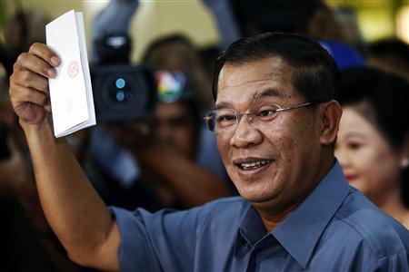 Cambodia's Hun Sen set for victory in tense election