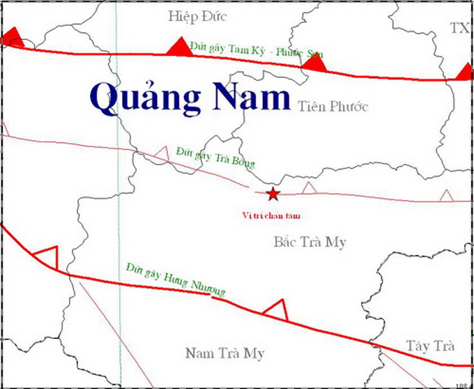 3.3-degree quake hits Quang Nam hydropower area