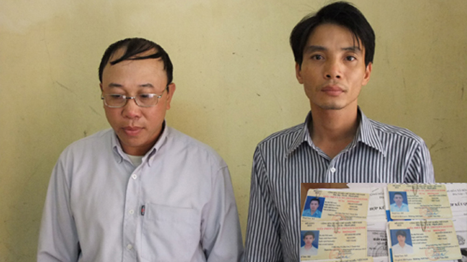 Two held for forging hundreds of driver’s licenses